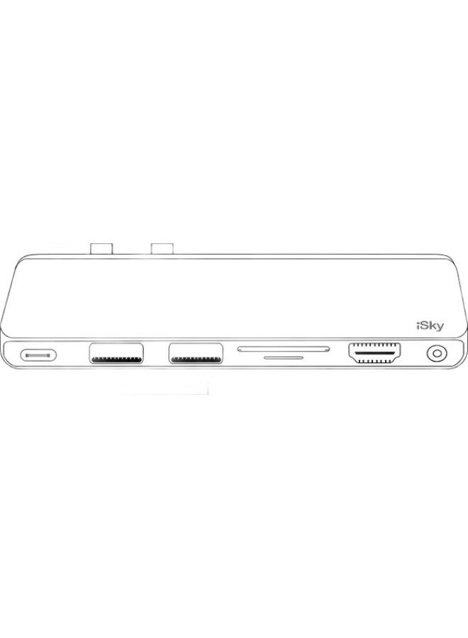 isky Microsoft Surface Pro 9/10/11 Docking Station, Usb-C Converter, Thunderbolt 4 High-Speed Transfer, Hdmi 4K High-Definition Screen Casting And Projection Connector, Usb 3.0 Expansion Dock - Image 1