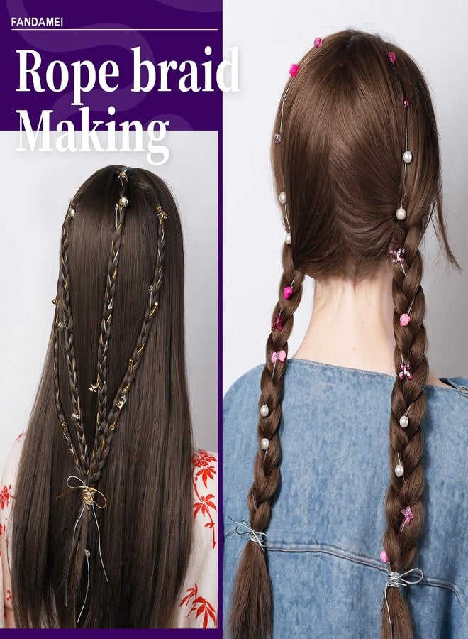 FANDAMEI 1.2mm Elastic String, Metallic Silver Stretch Cord for Craft Gift Jewelry Making, Elastic Cords Ribbon for Hair Braids, Elastic String for Bracelets, Beading Cord Stretchy Christmas Craft DIY - Image 5