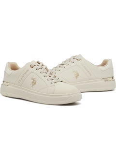 U.S. Polo Assn. Women's Beige Low-Top Exclusive Lightweight Sneakers – Unmatched Comfort, All-Day Wear, Confidence in Every Step  - Image 3