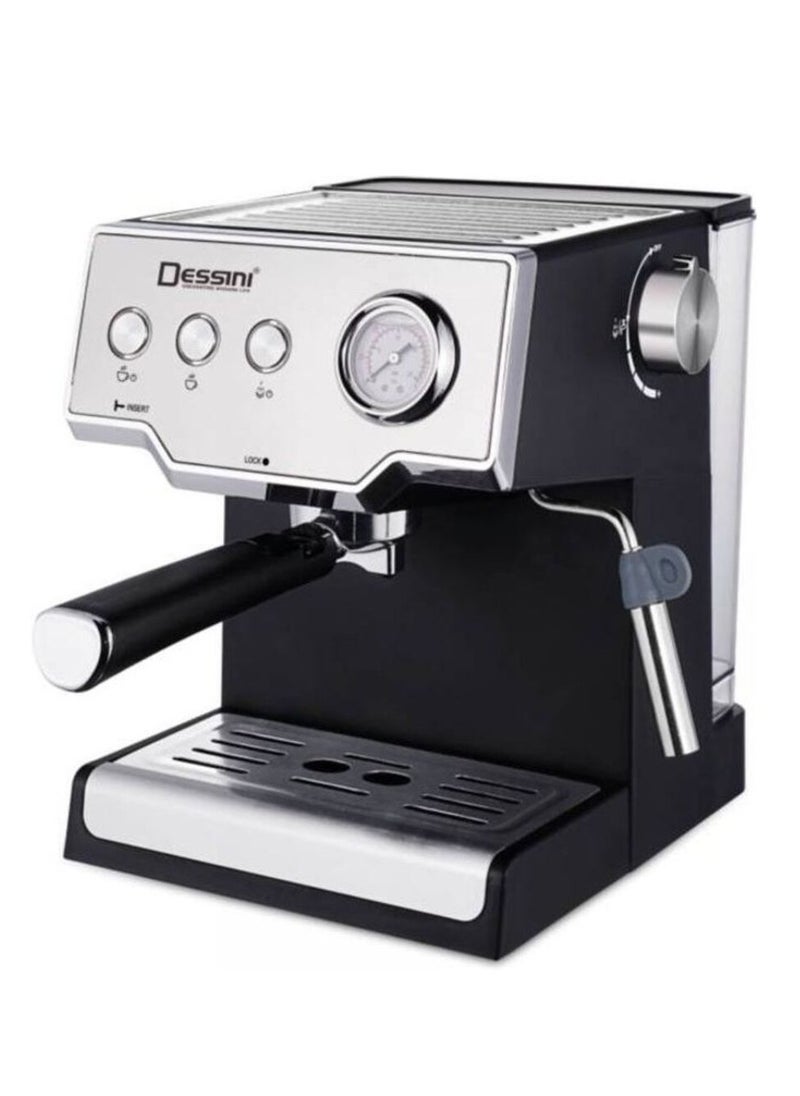 Dessini Regina DESSINI Espresso Maker 1000 W espressomaker600 Black/Silver  - Image 1