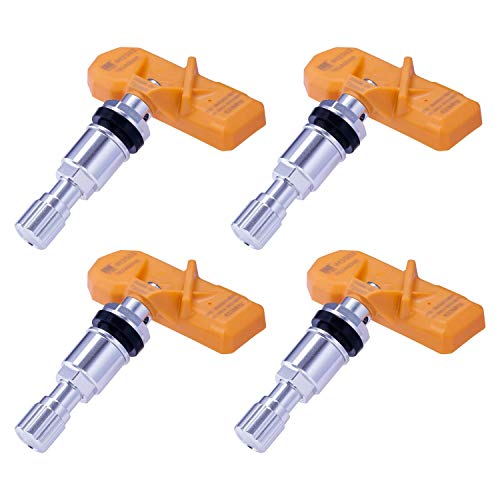 IM TPMS IM1002 TPMS Sensor 315MHz – Aluminum Stem Tire Pressure Sensors - Pre-Programmed Tire Sensor for Cars - Ready to Install Tpms Sensors Compatible for Chrysler, Dodge, Chevrolet, & More - Pack of 4 - Image 1