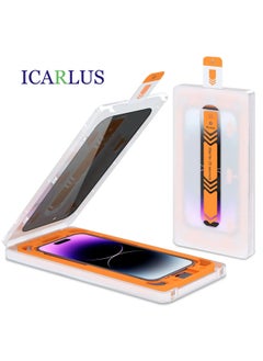 ICARLUS For iPhone 15 Pro Tempered Glass Screen Protector HD Clear Film with Installation Tool  - Image 1
