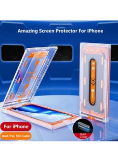 ICARLUS For iPhone 15 Pro Tempered Glass Screen Protector HD Clear Film with Installation Tool  - Image 2