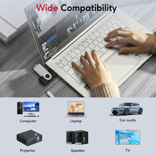AreTop 4GB Bulk Flash Drives 50 Pack, USB 2.0 4GB Flash Drives Pack Swivel Thumb Drives Bulk USB Drives, Black - Image 5
