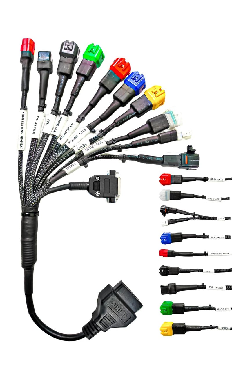DANLITE TOOLS TECHNICIAN LAUNCH SCANNER WITH BS6 BIKE CABLE AND ELM KIT DC VOLTAGE WITH V311 - Image 2