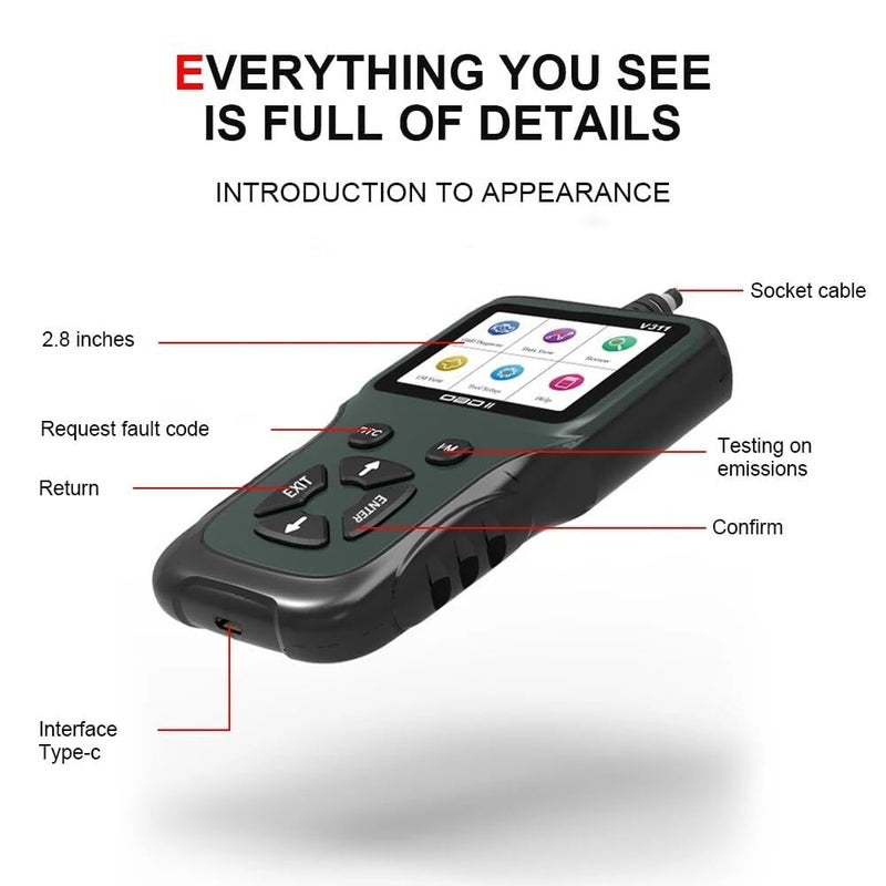 DANLITE TOOLS TECHNICIAN LAUNCH SCANNER WITH BS6 BIKE CABLE AND ELM KIT DC VOLTAGE WITH V311 - Image 4