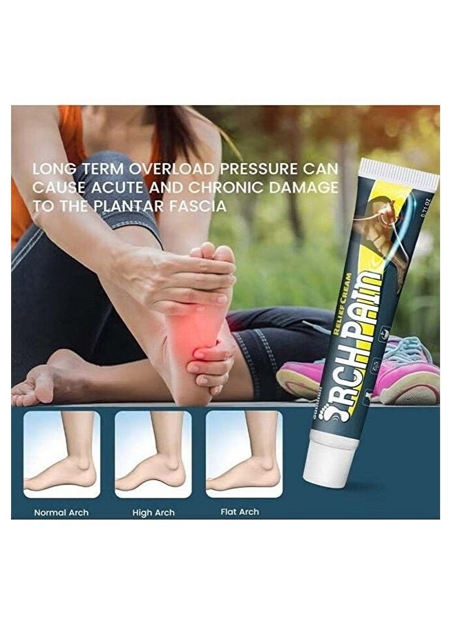 Sumifun 1-Piece Arch Pain Relief Cream- Heel Aid Plantar Fasciitis Brush- On Heel Pain Relief 20g - Image 4