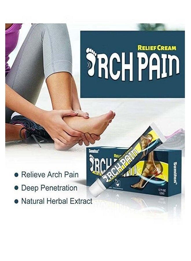 Sumifun 1-Piece Arch Pain Relief Cream- Heel Aid Plantar Fasciitis Brush- On Heel Pain Relief 20g - Image 5