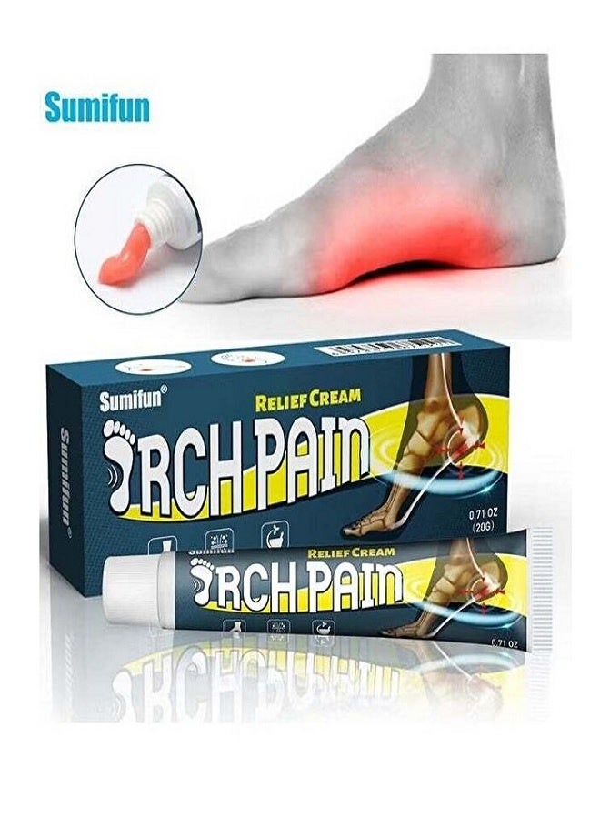 Sumifun 1-Piece Arch Pain Relief Cream- Heel Aid Plantar Fasciitis Brush- On Heel Pain Relief 20g - Image 1
