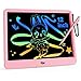 KOKODI 12 Inch LCD Writing Tablet with AntiLost Stylus Erasable Doodle Board Colorful Toddler Drawing Pad Car Travel School Games Toys for 3 4 5 6 7 8 Kids Birthday Gift for Girls Boys Adults Pink - Image 3