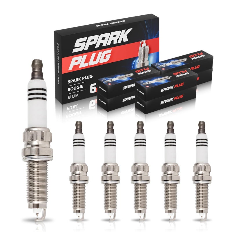 ENA Set of 6 Iridium Platinum Spark Plug Compatible with BMW 135i 135is 228i 320i 328i 335i 428i 435i 528i 535i 550i 640i 650i 740i 750i 20L 30L 44L L4 L6 V8 Replacement for 97506 SILZKBR8D8S