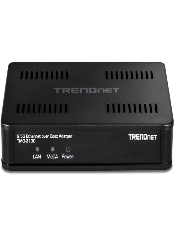 TRENDnet 2.5Gbps Ethernet Over Coax Adapter, TMO-313C, 1 x MoCA Coax F-Type Female Coax Input, 1 x 2.5Gbps RJ45 LAN Port, NDAA & TAA Compliant - Image 5