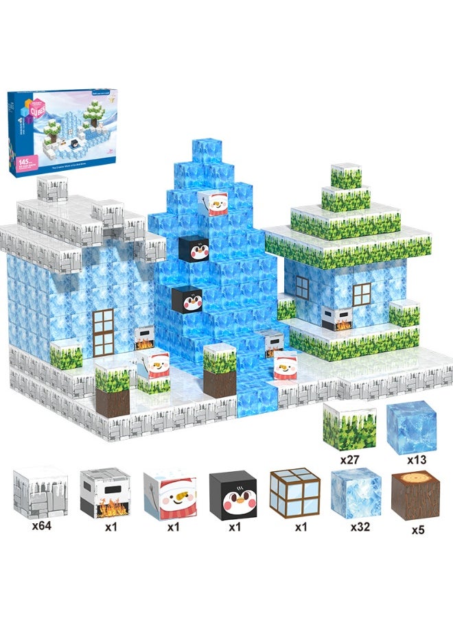 General Magnetic cube Ice and Snow theme puzzle magnetic building block assembly model children's educational toys Assembling game gifts for family and friends  - Image 1