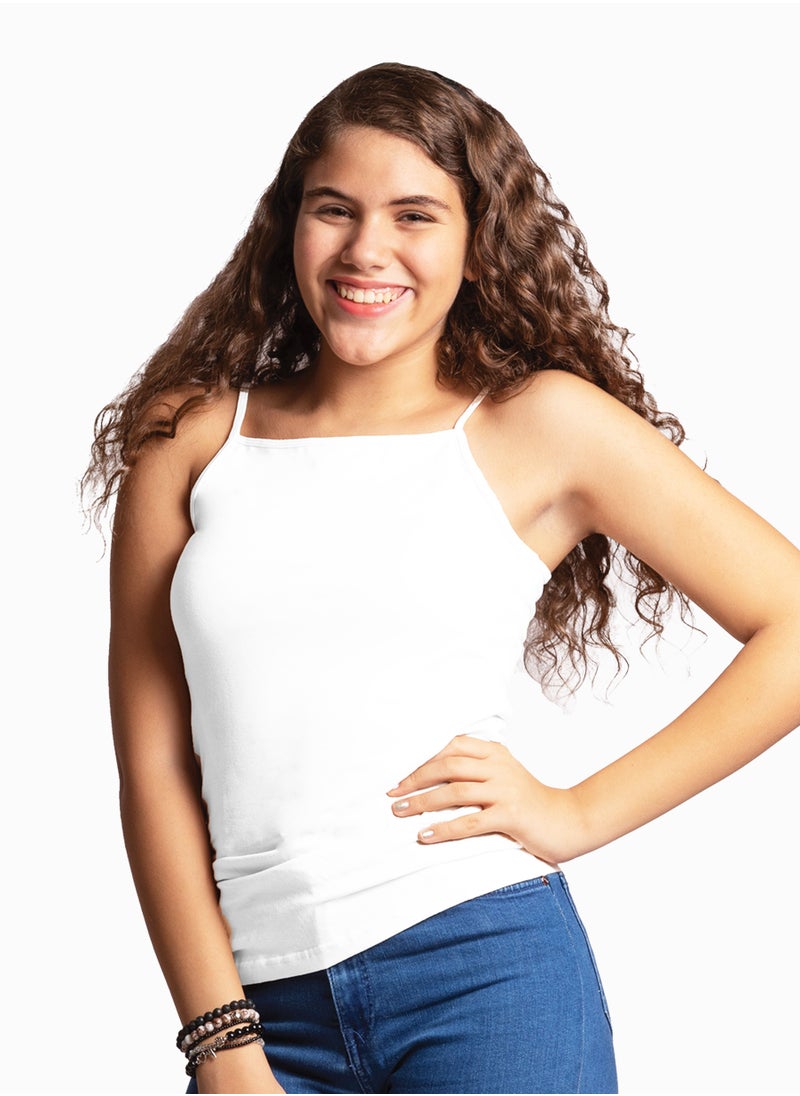 COMODO body bretelle white 100% Egyptian cotton  - Image 1