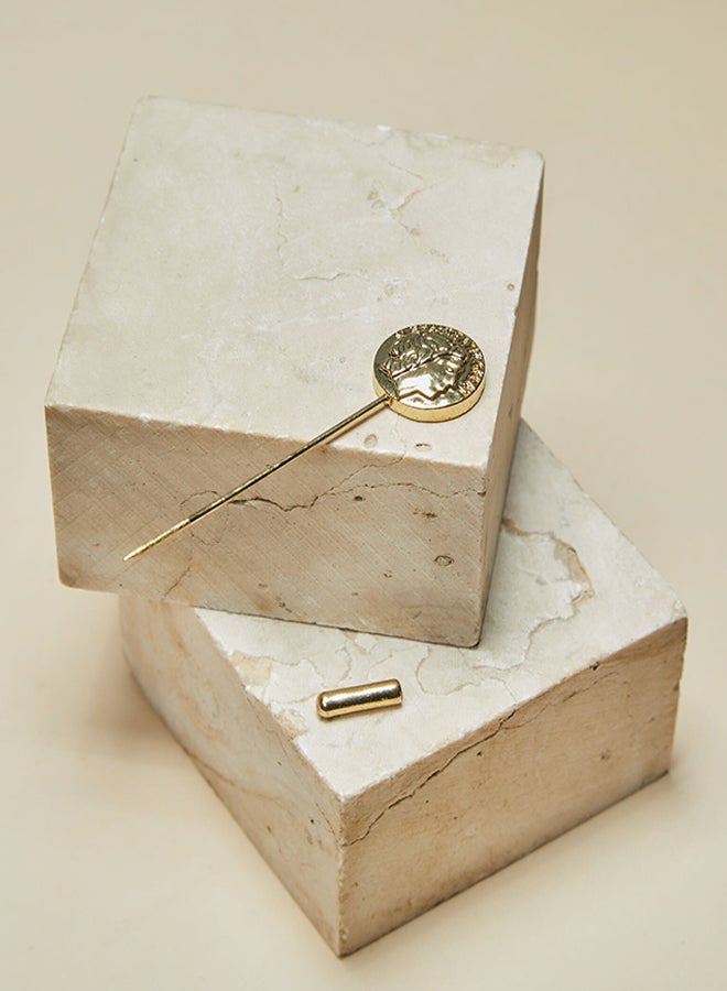Tie Shop - Pin With Cover - gold For Women