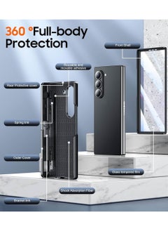 Rock Pow Designed for Samsung Galaxy Z Fold 6 Case,Built-in [Screen Protector] [Hinge Protection] [Kickstand] Full Body Protective Phone Case for Galaxy Z Fold 6  - Image 5