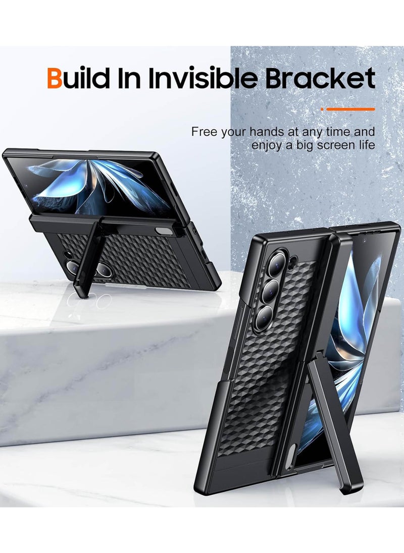 Rock Pow - Designed for Samsung Galaxy Z Fold 6 Case,Built-in [Screen Protector] [Hinge Protection] [Kickstand] Full Body Protective Phone Case for Galaxy Z Fold 6 - Image 1