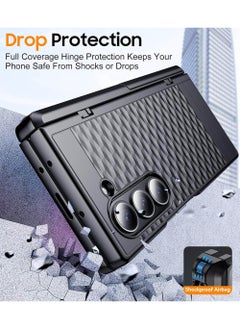Rock Pow Designed for Samsung Galaxy Z Fold 6 Case,Built-in [Screen Protector] [Hinge Protection] [Kickstand] Full Body Protective Phone Case for Galaxy Z Fold 6  - Image 3