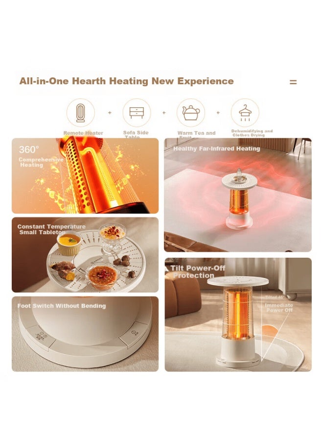 Airmate Infrared Heating Heater Hra10-k8 Small Side Table Fireplace - Image 2