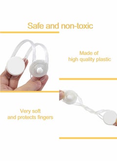 Excefore Child Safety Locks, 8 Pcs Transparent Baby Child Safety Cupboard Door Lock  - Image 4