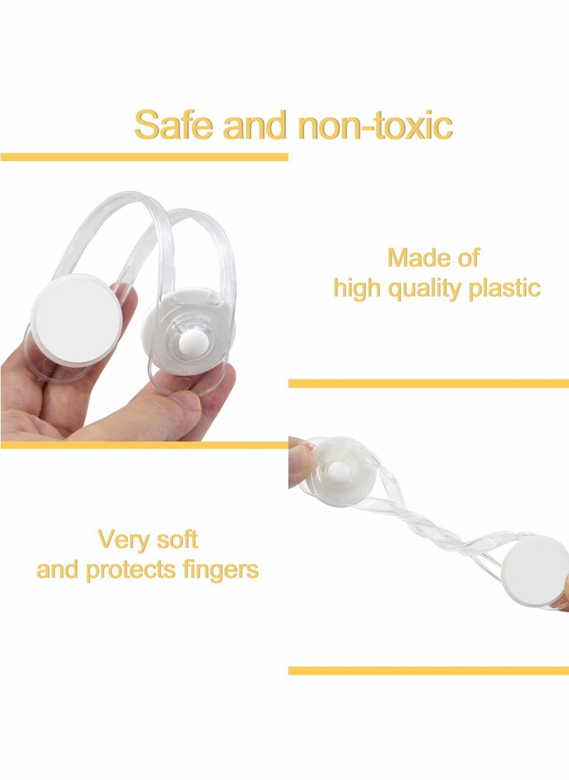 Excefore Child Safety Locks, 8 Pcs Transparent Baby Child Safety Cupboard Door Lock  - Image 4