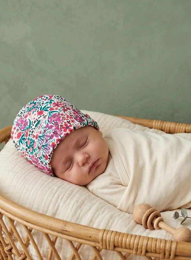 Babies & More Babies & More Newborn Girls Multicolor Cap