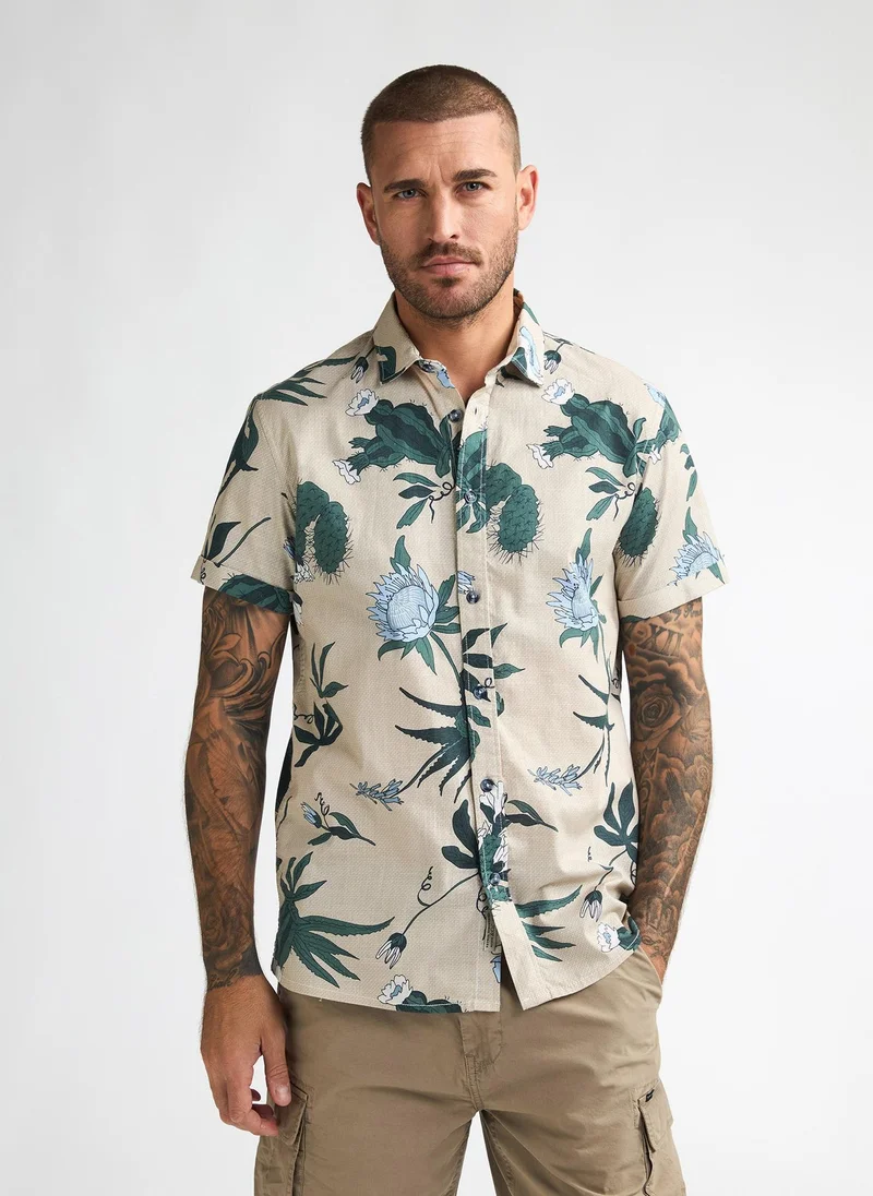 Men Shirt Short Sleeve AOP