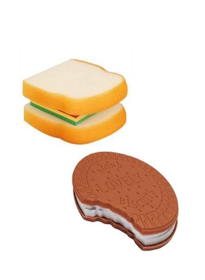 PANCIKAA Combo Sandwich Diary & Biscuit Diary Shape Memo Pads for Writing Memos, Notes & Sticky Notes - Image 1