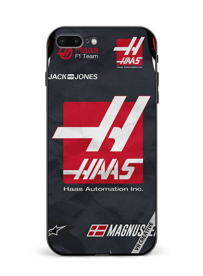 VR CREATIVE Protective Case Cover For Apple iPhone 7 Plus/8 Plus Haas Logo Formula 1 Design Multicolour - Image 1