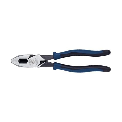 Klein Tools J2139NETP Journeyman Pliers Made in USA High Leverage Fish Tape Pulling Side Cutters 912Inch - Image 1