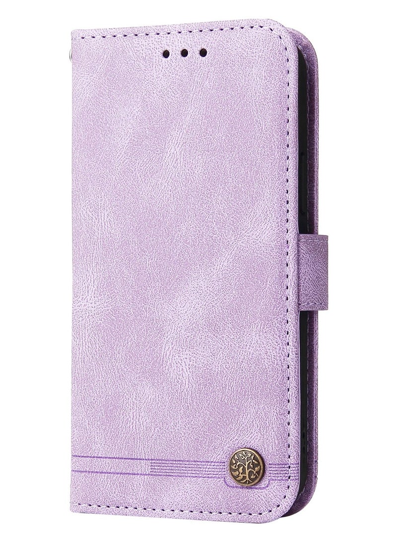 Suteni Flip Cover Leather Hidden Card Slots Phone Case for iPhone - Image 1