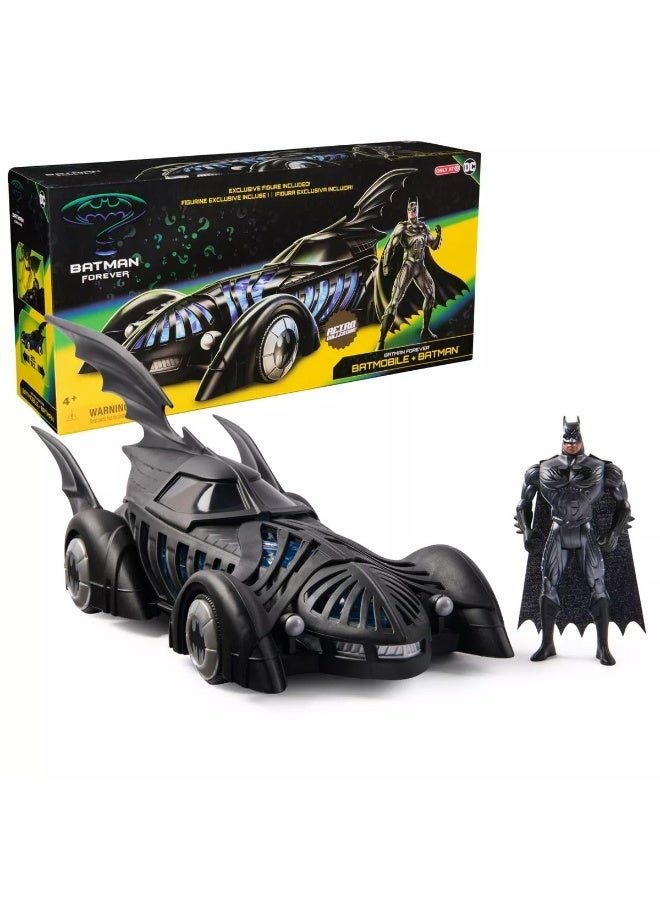 DC Batman Forever Retro Collection Batmobile With Batman Figure Set - Image 2
