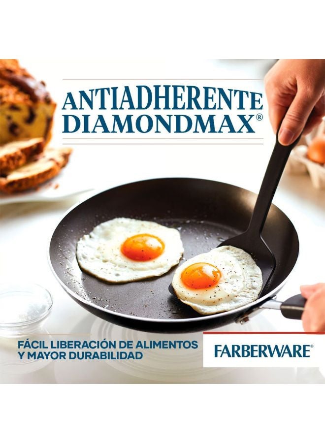 Prestige Farberware Non-Stick Cookware Set 15 Piece | Cookstart Diamond Max Nonstick Cookware | Pots and Pans Set with Glass Lids - Image 5