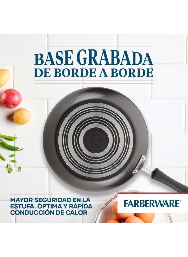 Prestige Farberware Non-Stick Cookware Set 15 Piece | Cookstart Diamond Max Nonstick Cookware | Pots and Pans Set with Glass Lids - Image 4