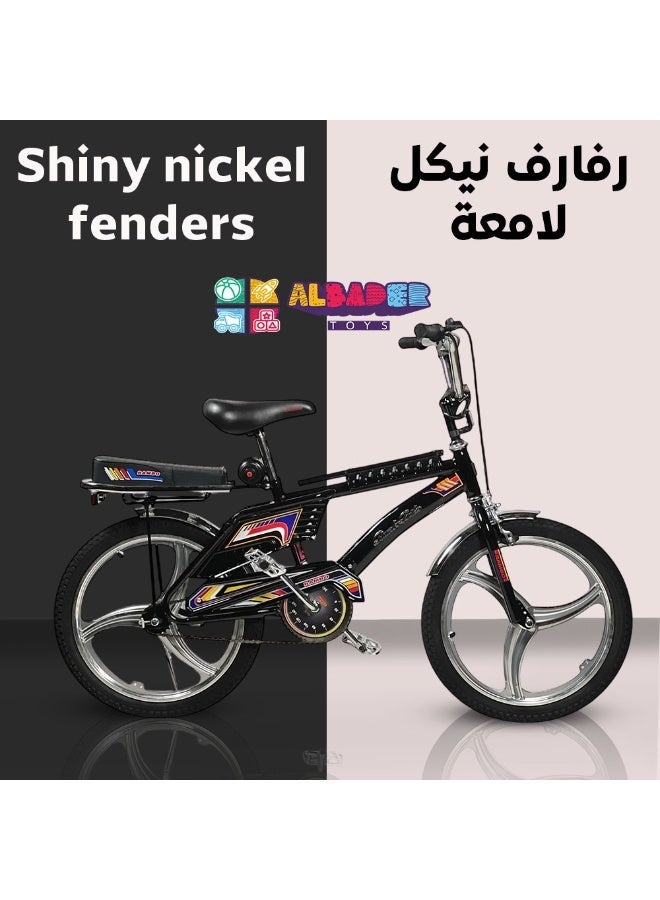 البدر دراجة رامبو حرة فري ستايل بعجلات عريضة وتصميم إندونيسي مع مقعد إضافي ومقعد قابل للتعديل وعجلات رامبو إندونيسية كلاسيكية مع رفرف نيكل, سيكل رامبو جنط من البدر - Image 3