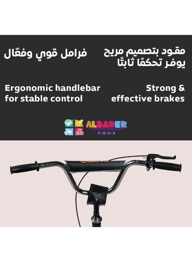 البدر دراجة رامبو حرة فري ستايل بعجلات عريضة وتصميم إندونيسي مع مقعد إضافي ومقعد قابل للتعديل وعجلات رامبو إندونيسية كلاسيكية مع رفرف نيكل, سيكل رامبو جنط من البدر - Image 5