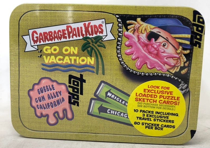 Topps 2023 Garbage Pail Kids Go On Vacation Tin - 1 Tin at Random - Image 2