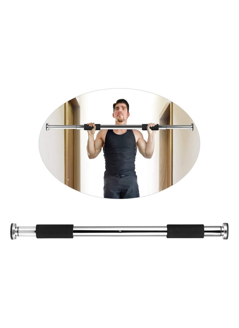 QSHOP Ultimate adjustable horizontal bar for pull-ups and fitness exercises that hangs on doors from QShop®️, for training at home and doing exercises, holds up to 220 pounds from 60 to 100 cm, aluminum  - Image 1