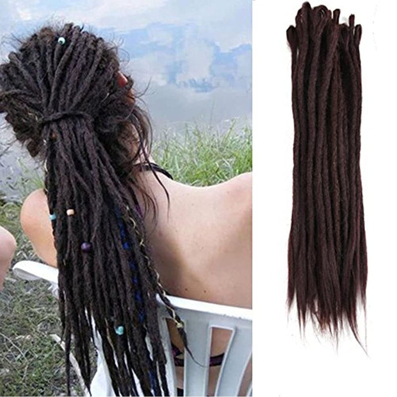 Aosome Aosome Dreadlock Extensions 20 Handmade Synthetic Dreads Crochet Reggae Hair Extensions 20pcspack