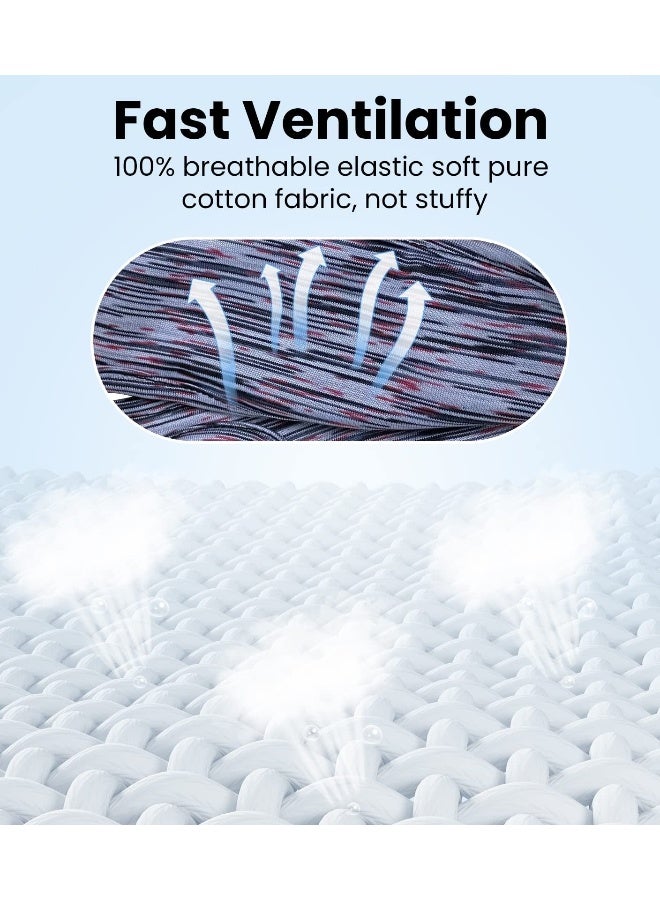 غطاء قناع العين بتقنية الواقع الافتراضي، عصابة عرق قابلة للتعديل بأحجام مناسبة، عصابة عرق للتدريب باستخدام الواقع الافتراضي لمجموعة Mate Quest 2/ Oculus Rifts/ HTC Vive Pro 2 (3 قطع) - Image 5