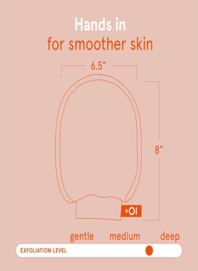 Cleanlogic Bath & Body Exfoliating Face & Body Grooming Mitt, Assorted Colors, 3 Count - Image 3