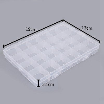 Handmade Earrings Jewelry Pliers DIY Tool Kit 24 grid storage box