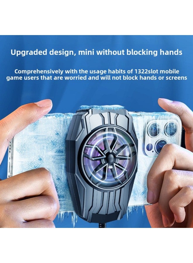 Beauenty S1 Semi-conductor Cooling Phone Holder Silent Gaming Back Clip For Live Broadcasting Playing Mobile Games-Product Color:F5 Air Cooled Plug-in-Black (Running King) - Image 1