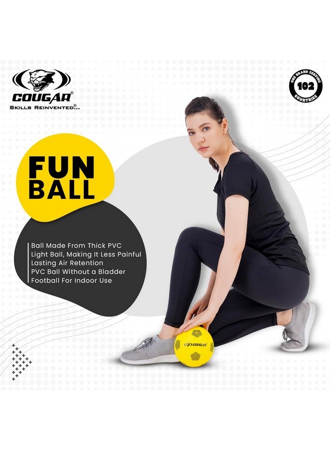 COUGAR Funball, Home Play Ball for Kids Size 1, Soft Soccer Ball with Needle (PVC, Assorted) - Image 3