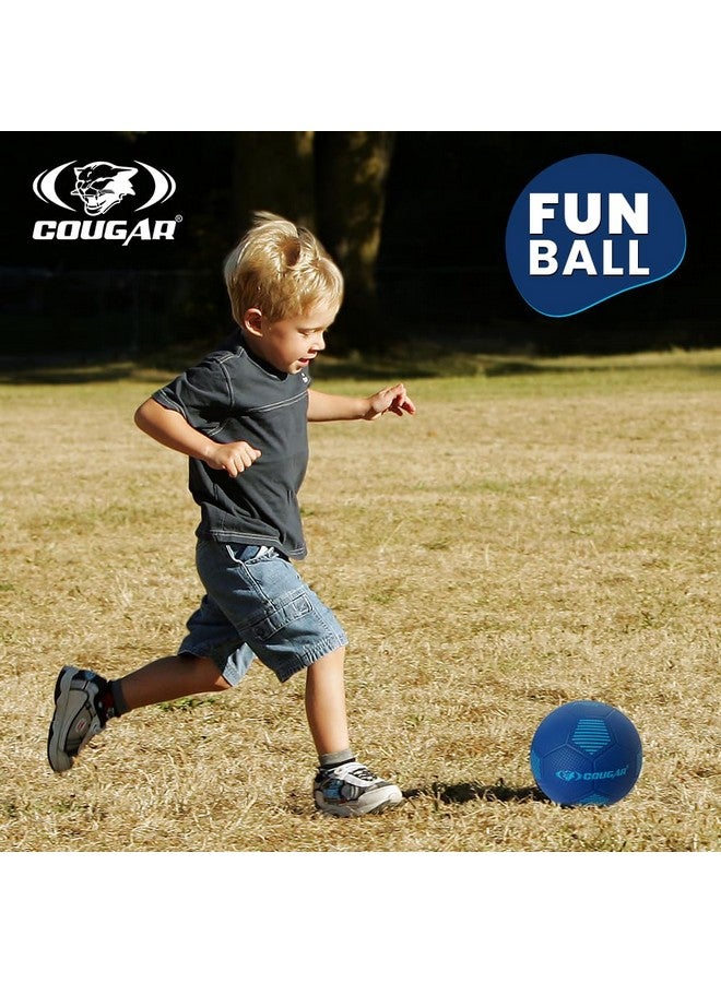 COUGAR Funball, Home Play Ball for Kids Size 1, Soft Soccer Ball with Needle (PVC, Assorted) - Image 4