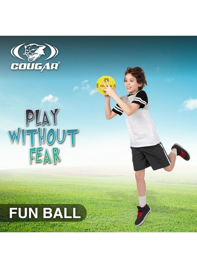 COUGAR Funball, Home Play Ball for Kids Size 1, Soft Soccer Ball with Needle (PVC, Assorted) - Image 2