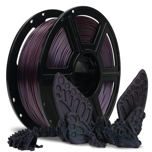 FLASHFORGE Rapid PLA Filament 1.75mm +/- 0.02mm Burnt Titanium to Abyssal Red Gradient, Max 500mm/s High Speed Printing, 3D Printer Filament 1kg(2.2lbs), Changing Colors with Light - Image 1