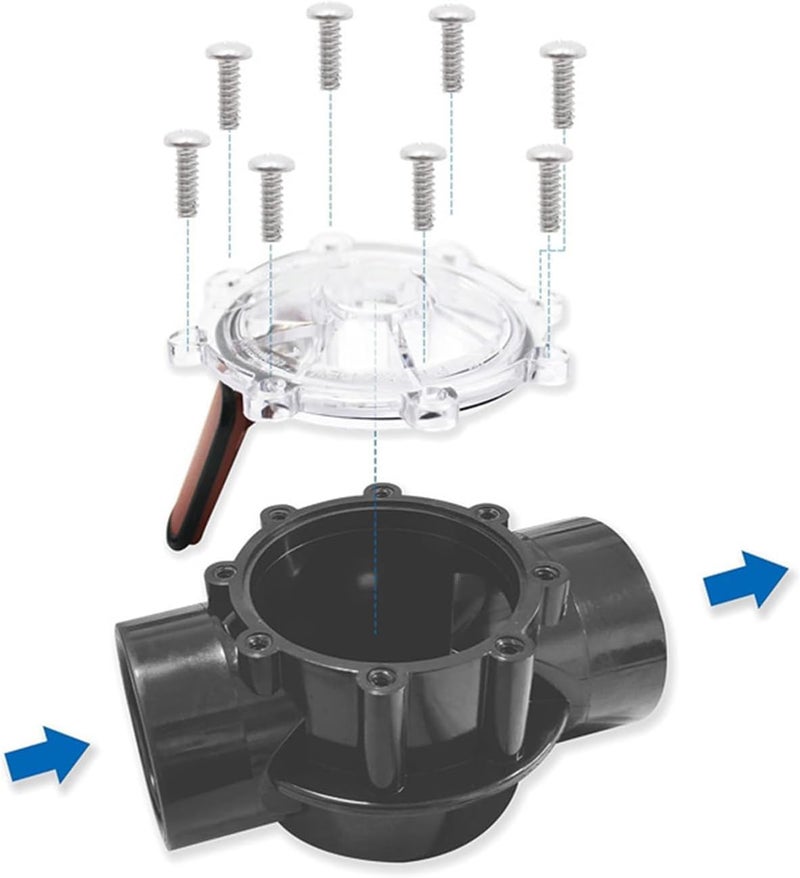 Practical Pool Valves Flapper Replacement Set Check Covers Includes Sealing Component and Screws Check Replacement - Image 5