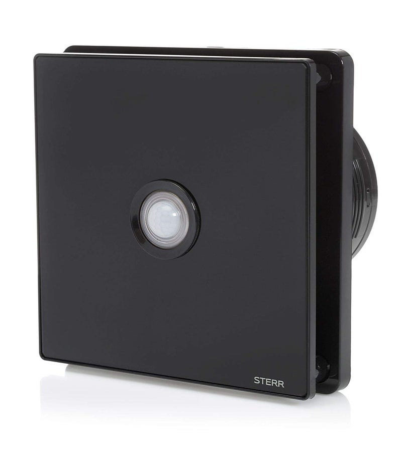 STERR Black Extractor Fan Bathroom 100 mm with PIR Inline Extractor Fan - Extractor Fan - Bathroom Fan Extractor - Bathroom Fan - Image 2