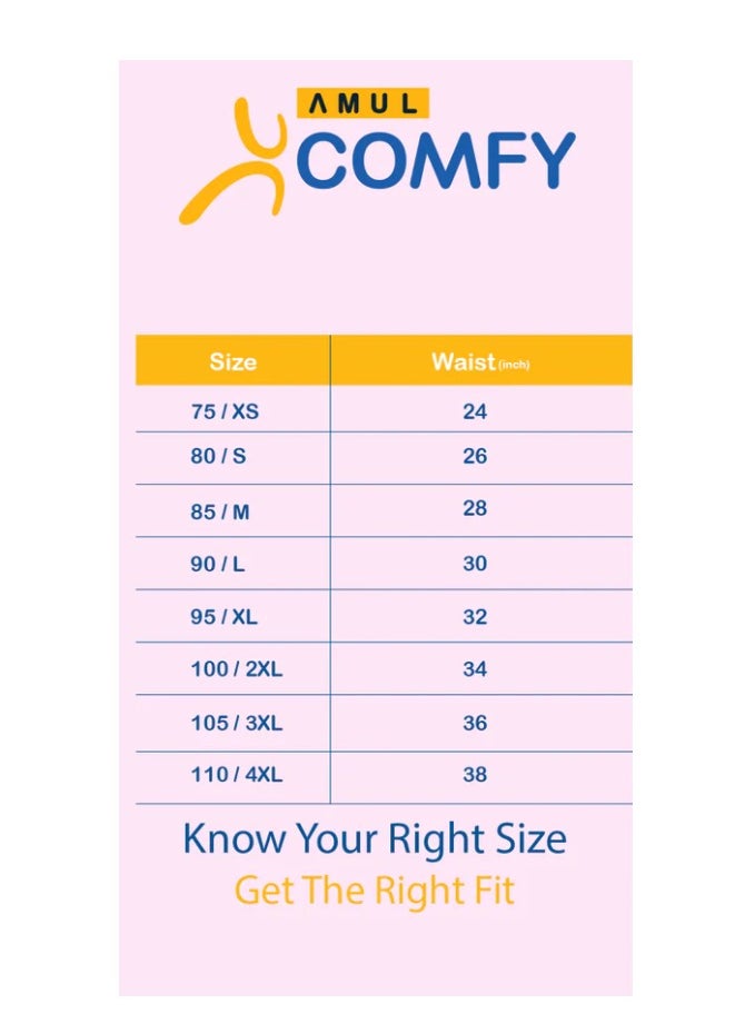 Amul comfy - Pure Cotton Soft Light Weight Solid Women Panty | Pack of 3| Assorted Color - Image 1